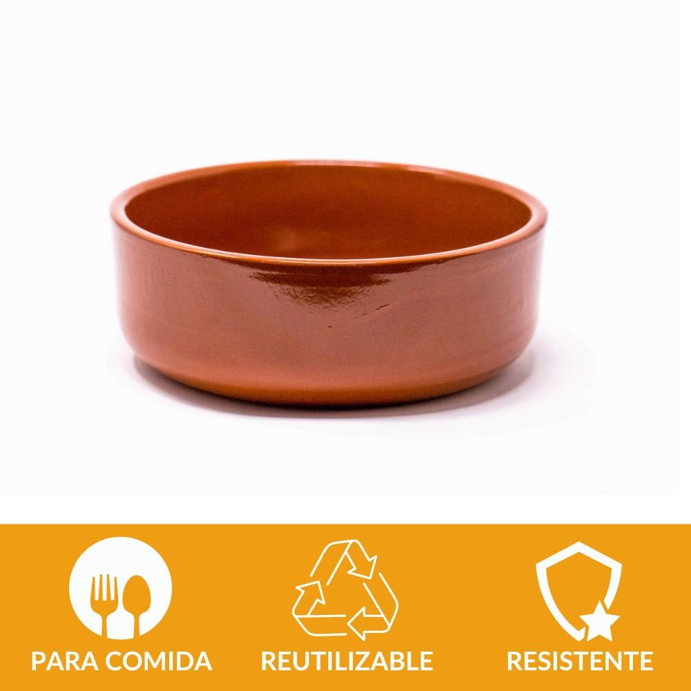 Bol de barro 17 cm | Ensaladera artesanal de terracota