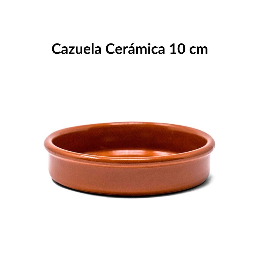 Cazuela de barro 10 cm | Cerámica artesanal para tapas y postres (120 ml)