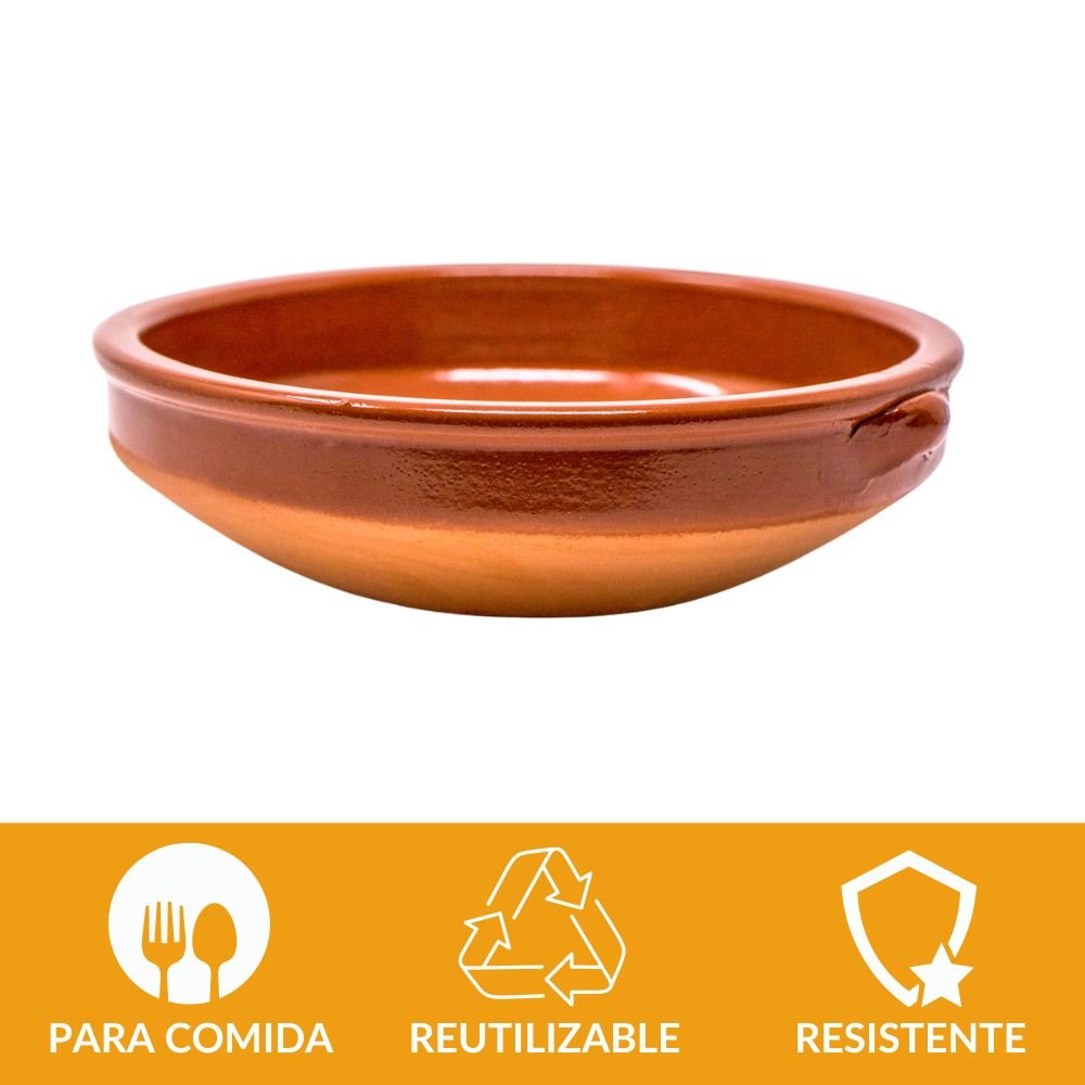 plato hondo barro sostenible