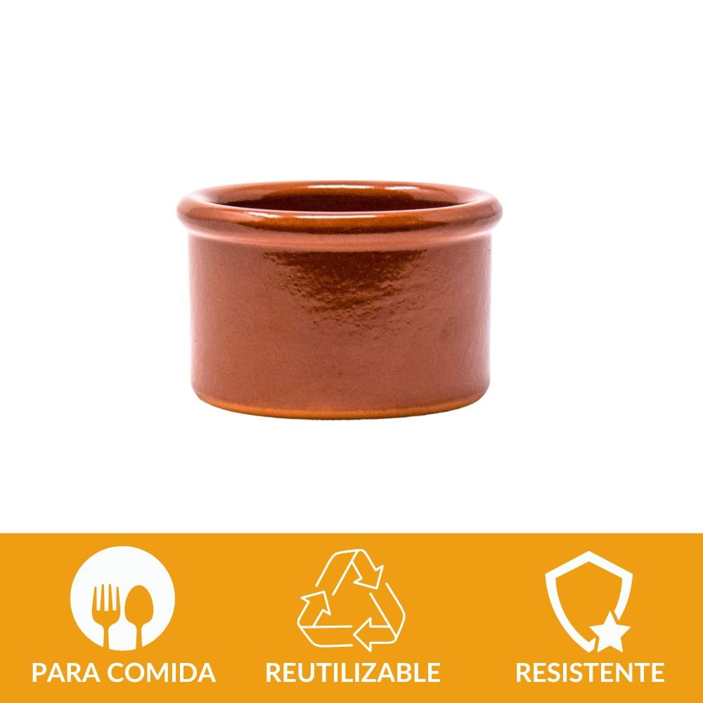 Tarro de barro 7,5 cm