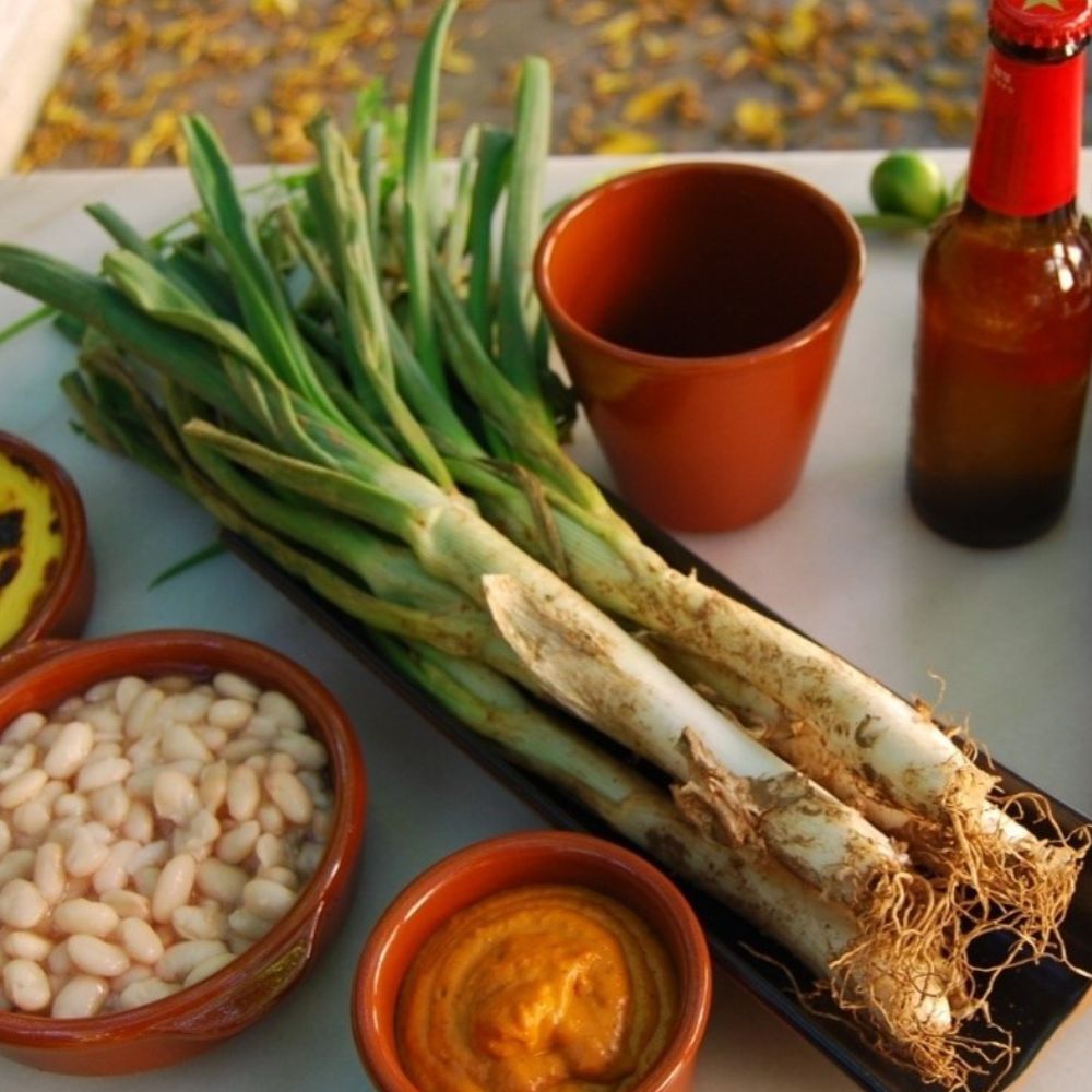 Teja de barro 30 cm | Cerámica artesanal para servir calçots
