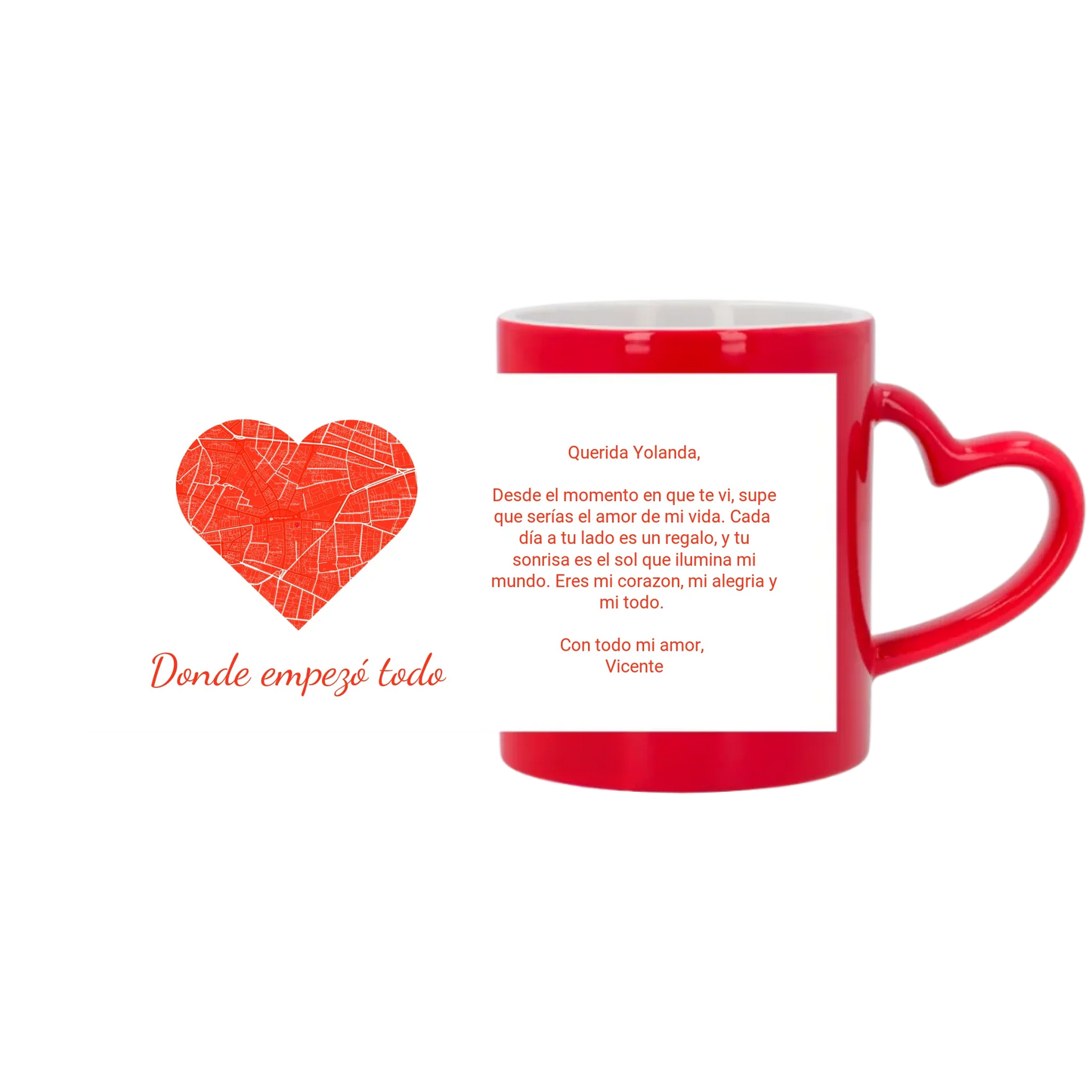 ☕❤️ Taza Mágica Personalizada de 325ml ❤️☕