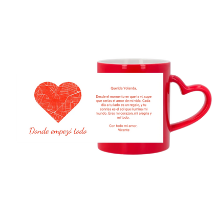 ☕❤️ Taza Mágica Personalizada de 325ml ❤️☕