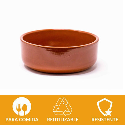 Bol de barro 17 cm | Ensaladera artesanal de terracota