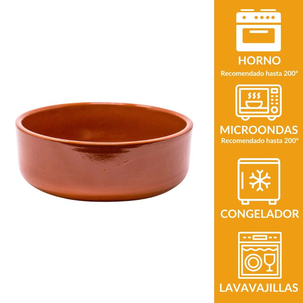 Bol de barro 17 cm | Ensaladera artesanal de terracota