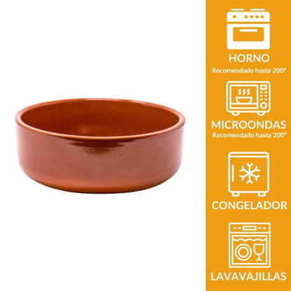 Bol de barro 17 cm | Ensaladera artesanal de terracota