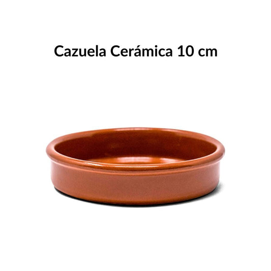 Cazuela de barro 10 cm | Cerámica artesanal para tapas y postres (120 ml)