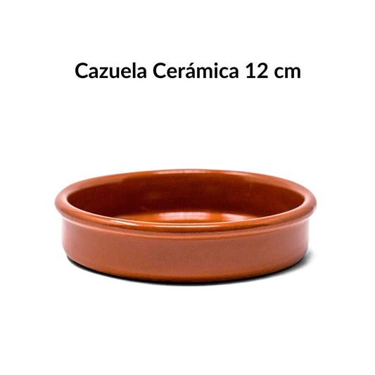 Cazuela de barro 12 cm | Terracota artesanal para postres y tapas (150 ml)