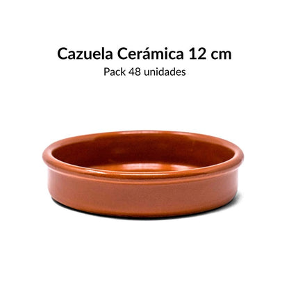 Cazuela de Barro 8 cm - 12 uds