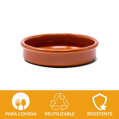 Cazuela de Barro 8 cm - 12 uds