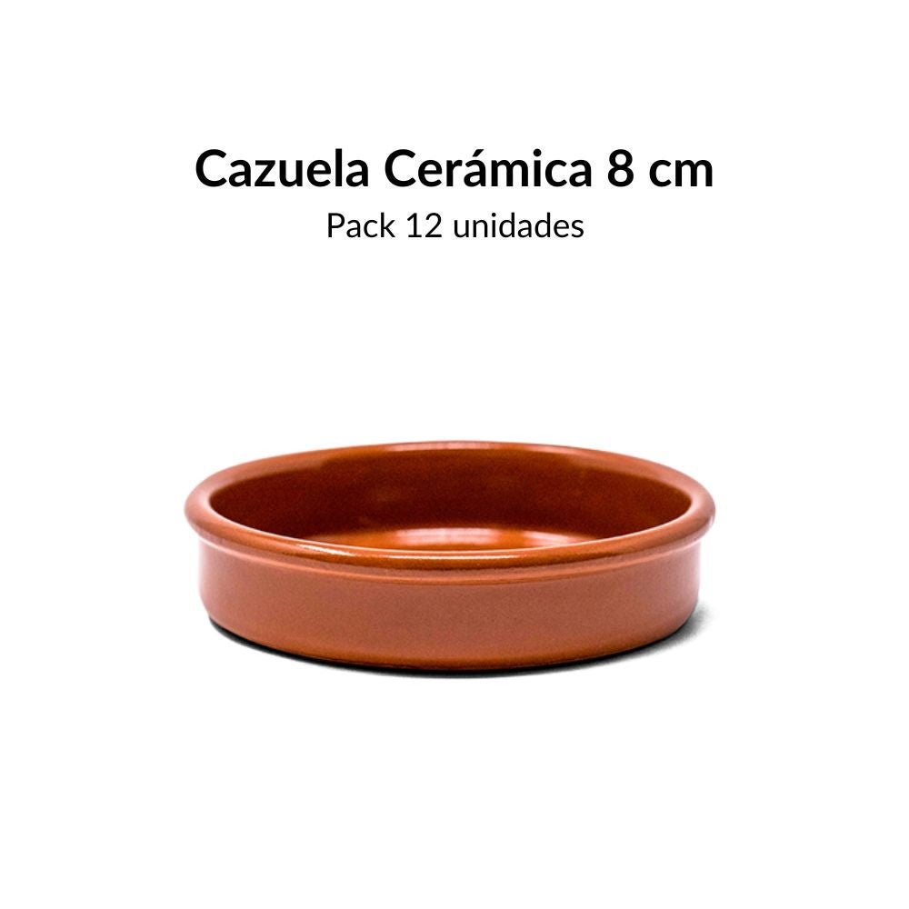 Cazuela de Barro 8 cm - 12 uds