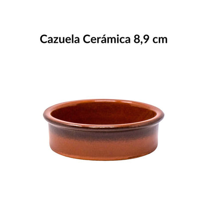 Cazuela de Barro (borde negro) de 8,9 cm