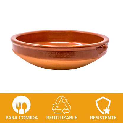plato hondo barro sostenible
