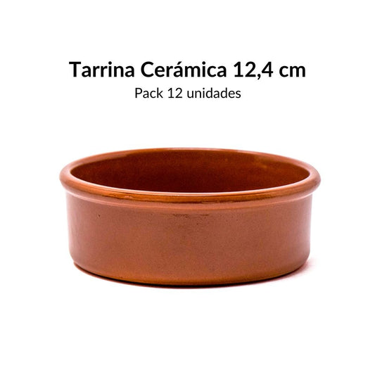 Tarrina de Barro 12,4 cm - 12 uds