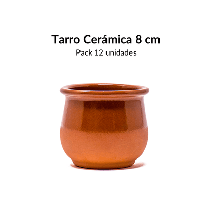 Tarro de Barro 8 cm - 12 uds (Para cuajadas y otros postres)